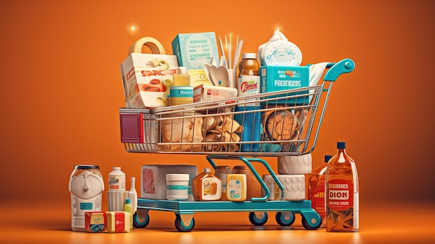 ecommerce illustration consumercart virtual shopping