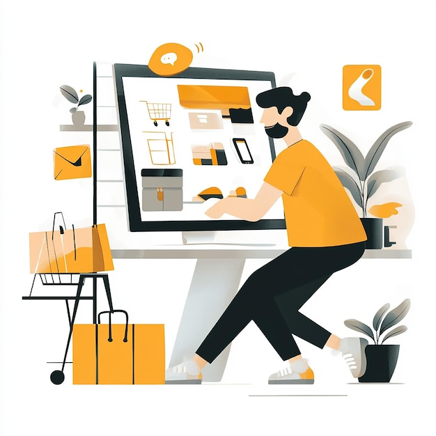 ECOMMerce Trends Illustration