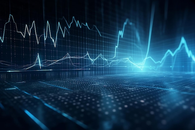 Economic indicators on the blue graph Generative AI