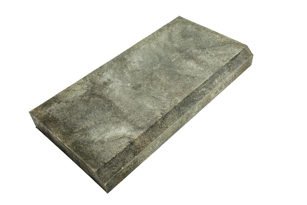 Ecoparking paving slabs made of recycled plastic waste isolated on white background