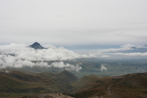 Ecuador Mountains peaks and valleys