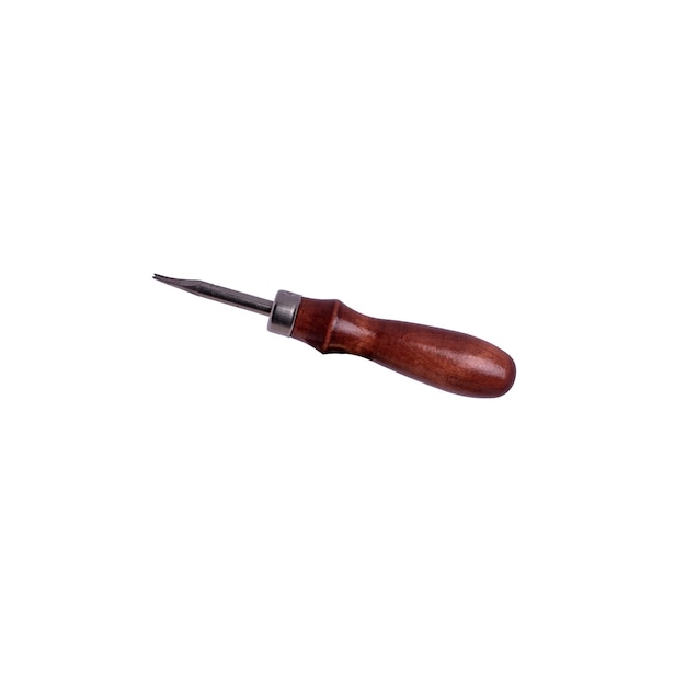 Edge Beveler with wooden handle isolated