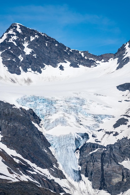 Edge of Worthington Glacier near Thompson Pass Alaska