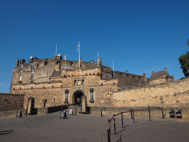 Edinburgh castle in Scotland