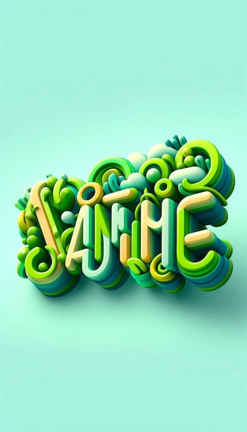 Photo editable 3d nature text effect vibrant and customizable design for naturethemed projects