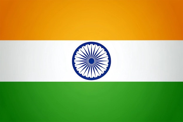 Photo editable vector illustration of india country flag