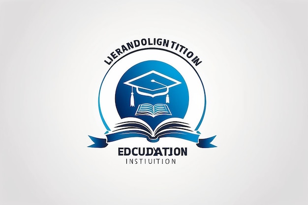 Education business logo template branding design vector learning institution text