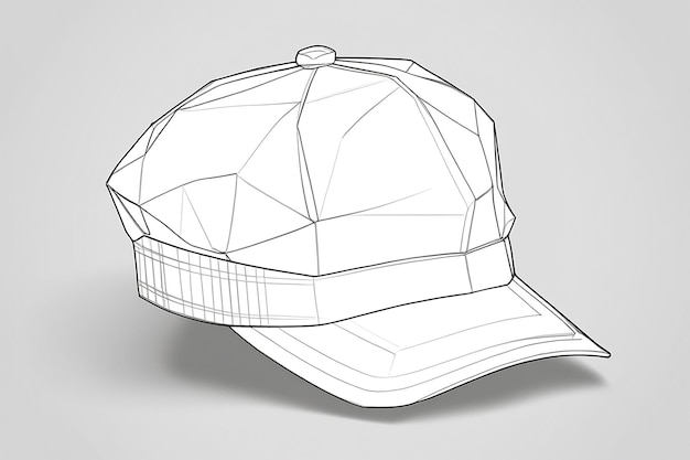 Photo education cap low poly wireframe education cap low poly wireframe