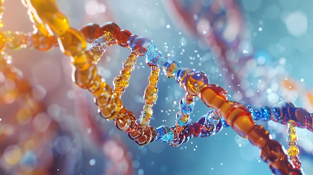 Educational 3D DNA Double Helix Model for Students