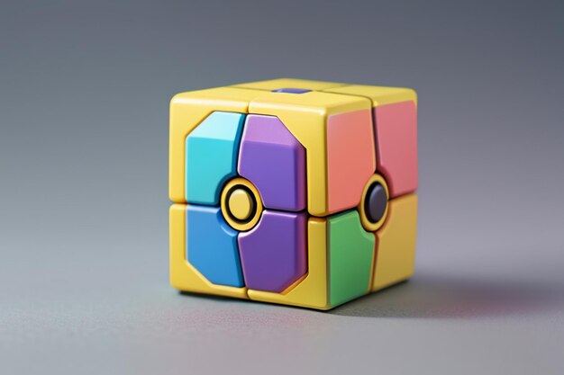 Photo educational toy rubik cube exercise thinking ability highly difficult rotation competition