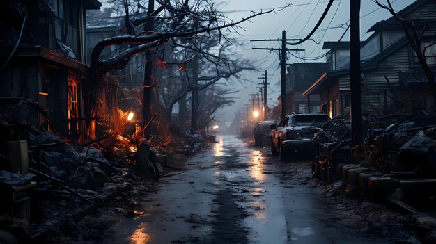 the eerie beauty of an ice storm