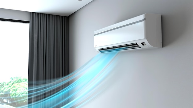 Efficient Air Conditioning System in a Modern Home Interior