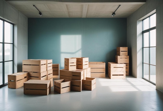 Efficient Packing and Organization Wooden Boxes and Essentials for Your New Home