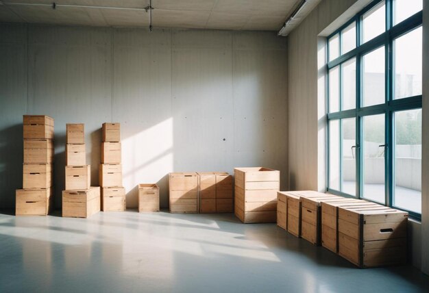 Efficient Packing and Organization Wooden Boxes and Essentials for Your New Home