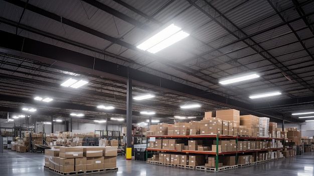 Efficient warehouse lighting