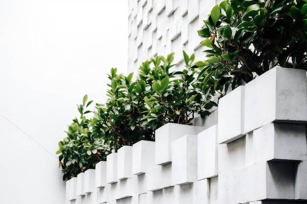 Effortless Elegance Capturing the Serenity of Minimalist Photography with Garden Wall