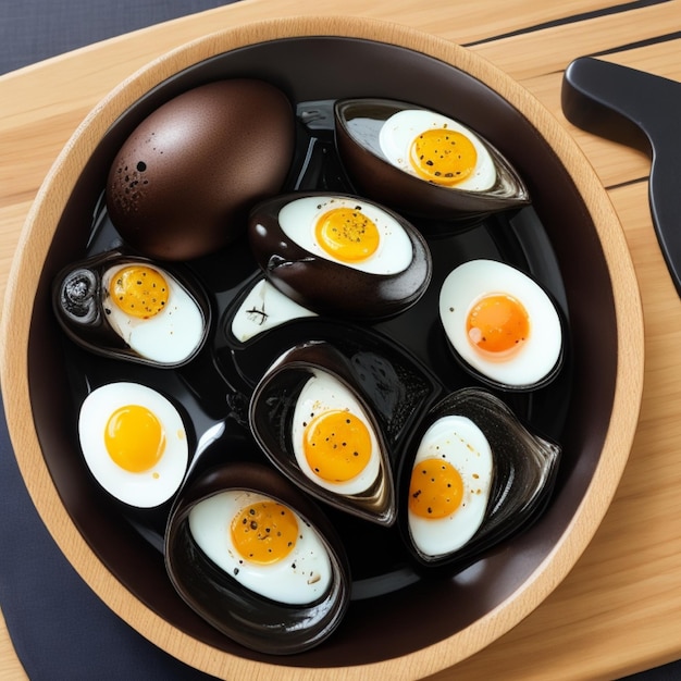 egg food on white background