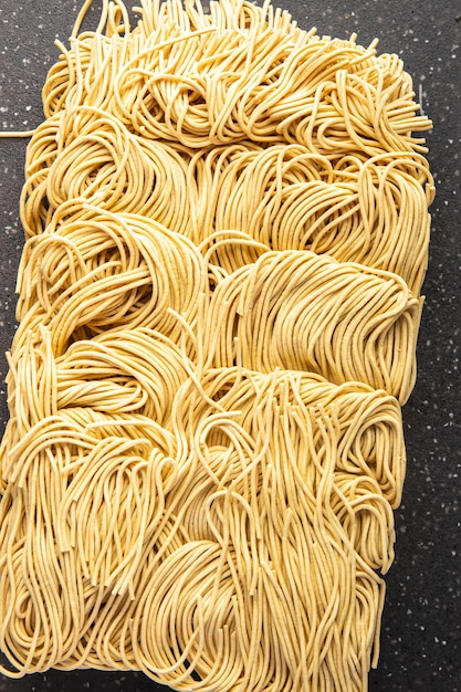 egg noodles durum wheat nature delicious snack healthy meal food snack on the table copy space food