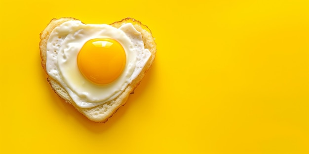 egg on a piece of bread with a broken egg in the middle