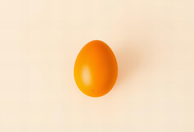 Photo an egg that is orange in color