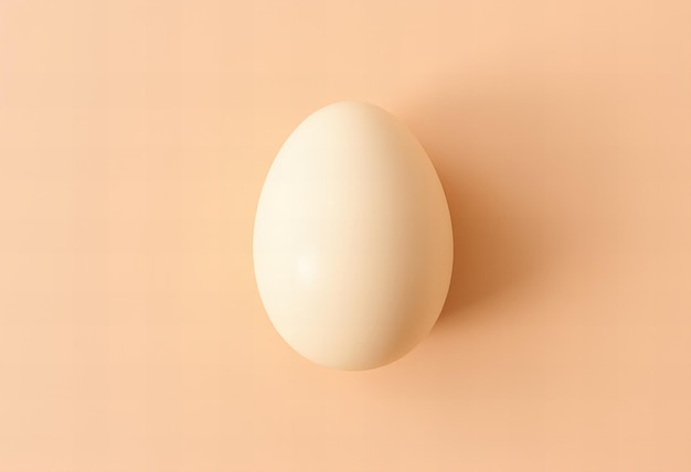 a egg that is white and has a white egg on it