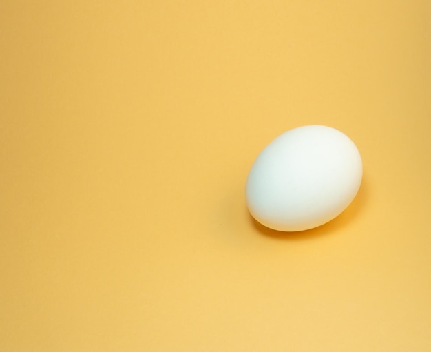 Egg on a yellow background