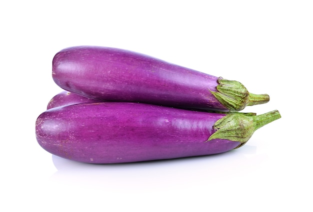 Eggplant isolated on white