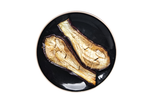 eggplant vegetable baked fresh dish healthy meal food snack on the table copy space food background