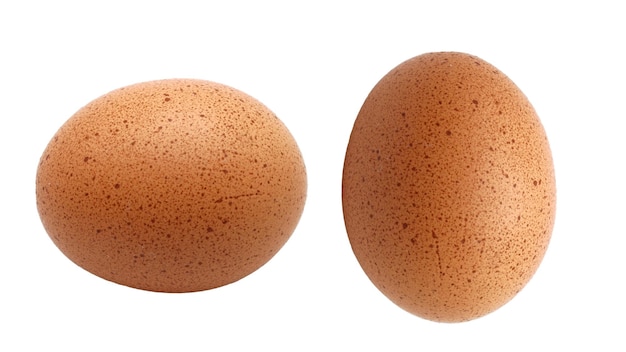 Eggs without background A pair of brown eggs