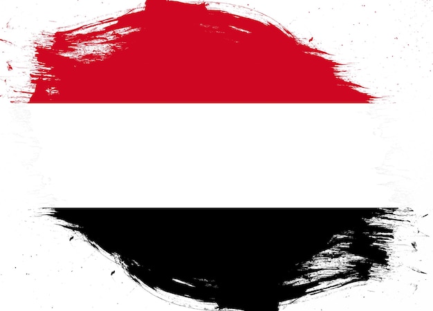 Egypt flag on distressed grunge brush background