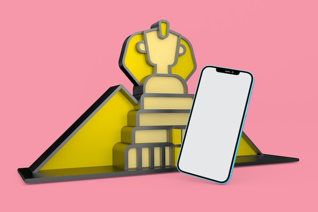 Egypt and Phone Right Side In Pink Background