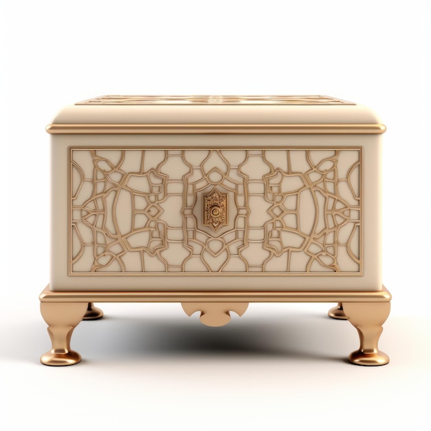 Egyptian Ornamented Chest Of Drawers Photorealistic 3d Render