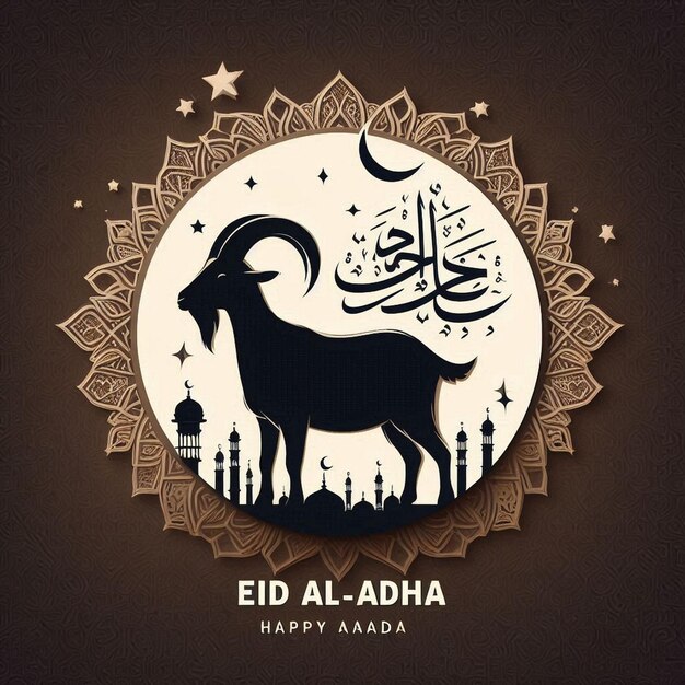 Photo eid al adha blessings and wishes card