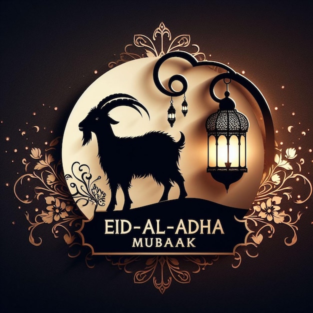 Photo eid al adha greeting card new design background eid al adha banner poster