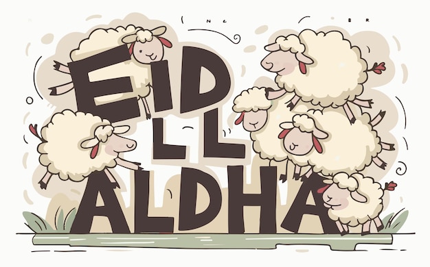 Photo eid al adha greetings poster