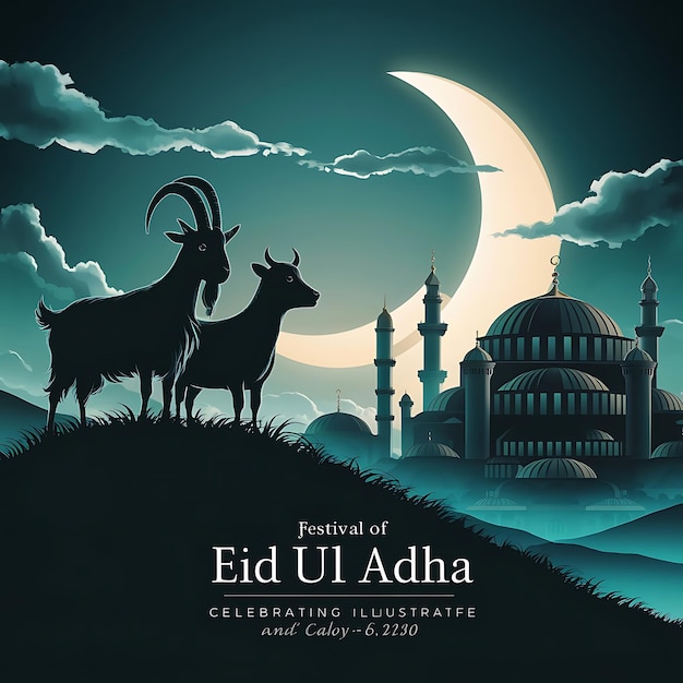 Eid Al Adha mubarak background design