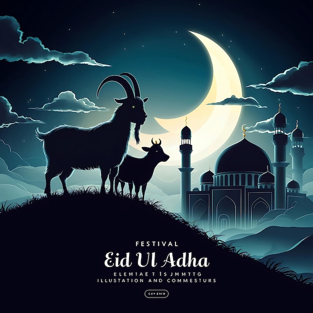 Eid Al Adha mubarak background design