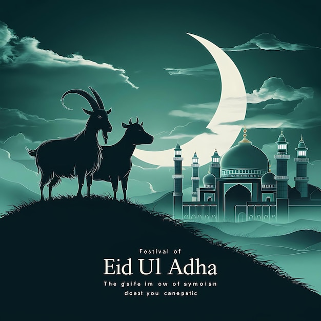 Eid Al Adha mubarak background design