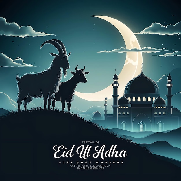 Eid Al Adha mubarak background design