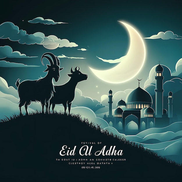 Eid Al Adha mubarak background design