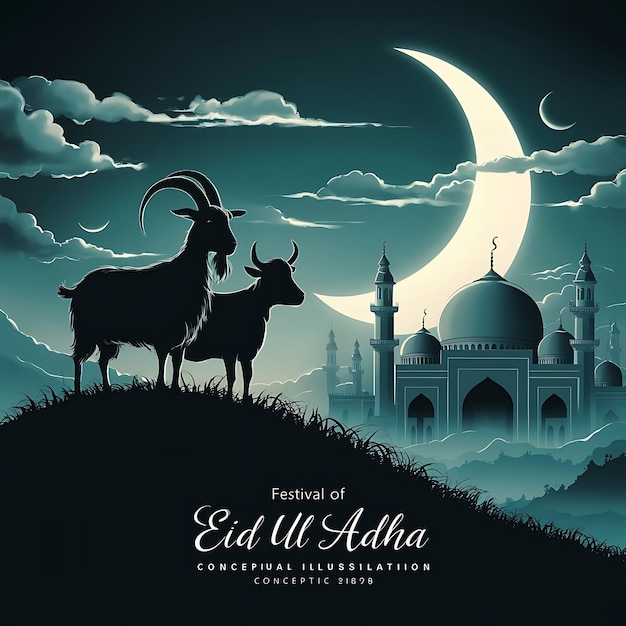 Eid Al Adha mubarak background design