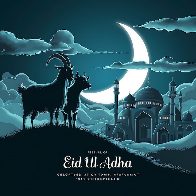 Eid Al Adha mubarak background design