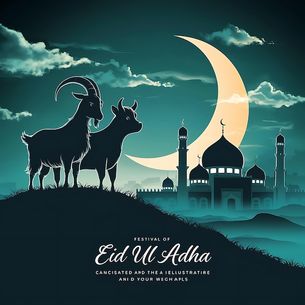 Eid Al Adha mubarak background design