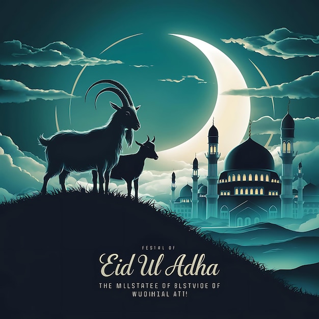 Eid Al Adha mubarak background design