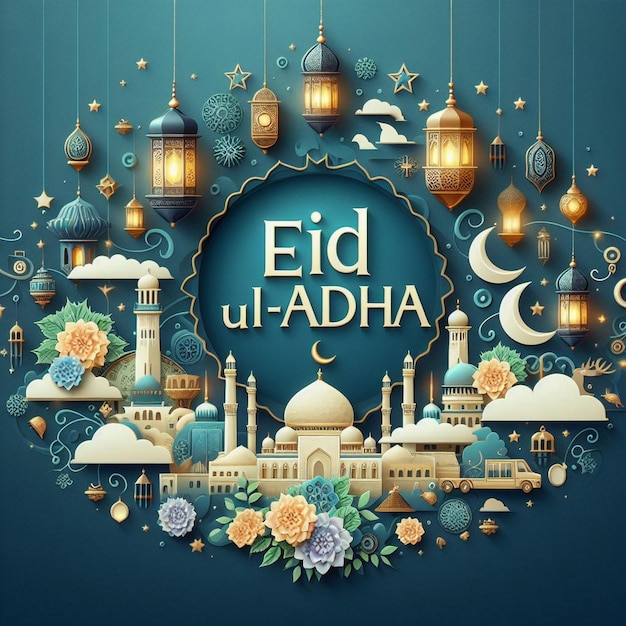 Eid Al Adha Mubarak religious Muslim festival