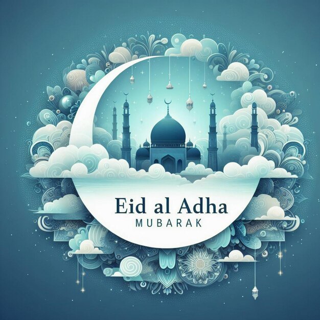 Eid Al Adha Mubarak religious Muslim festival