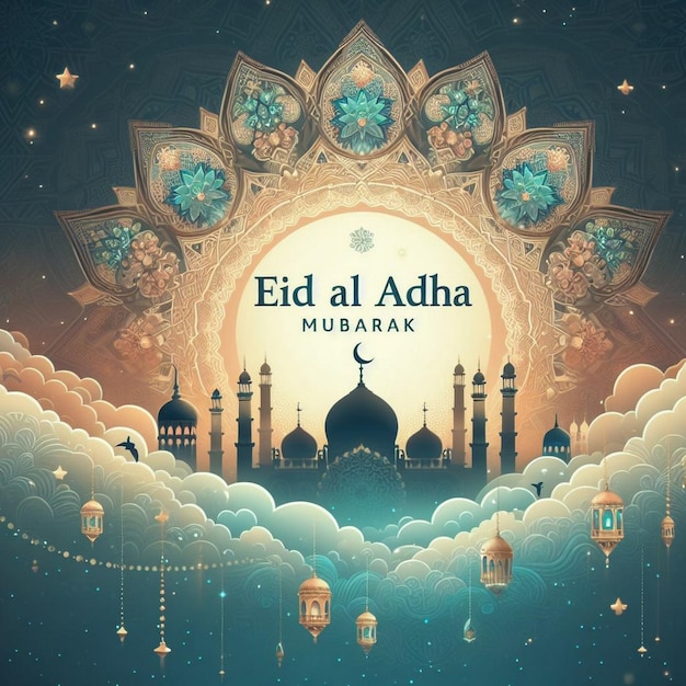 Eid Al Adha Mubarak religious Muslim festival