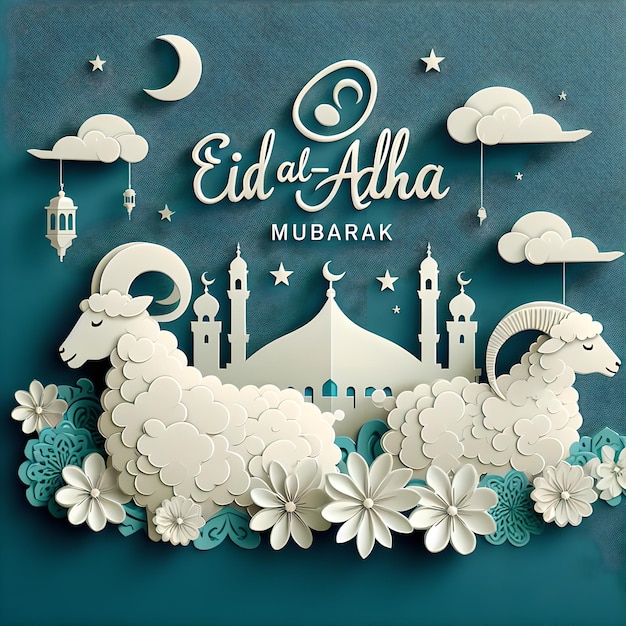 Eid alAdha banner on social media