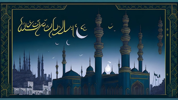 Eid miladun nabi or mawlidal nabawi greet