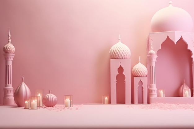 Eid mubarak background with gradient color